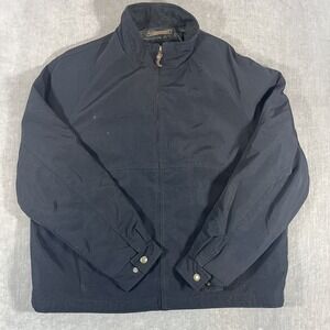 Pacific Trail Mens XL Full‎ Zip Jacket Navy Blue Casual Outerwear